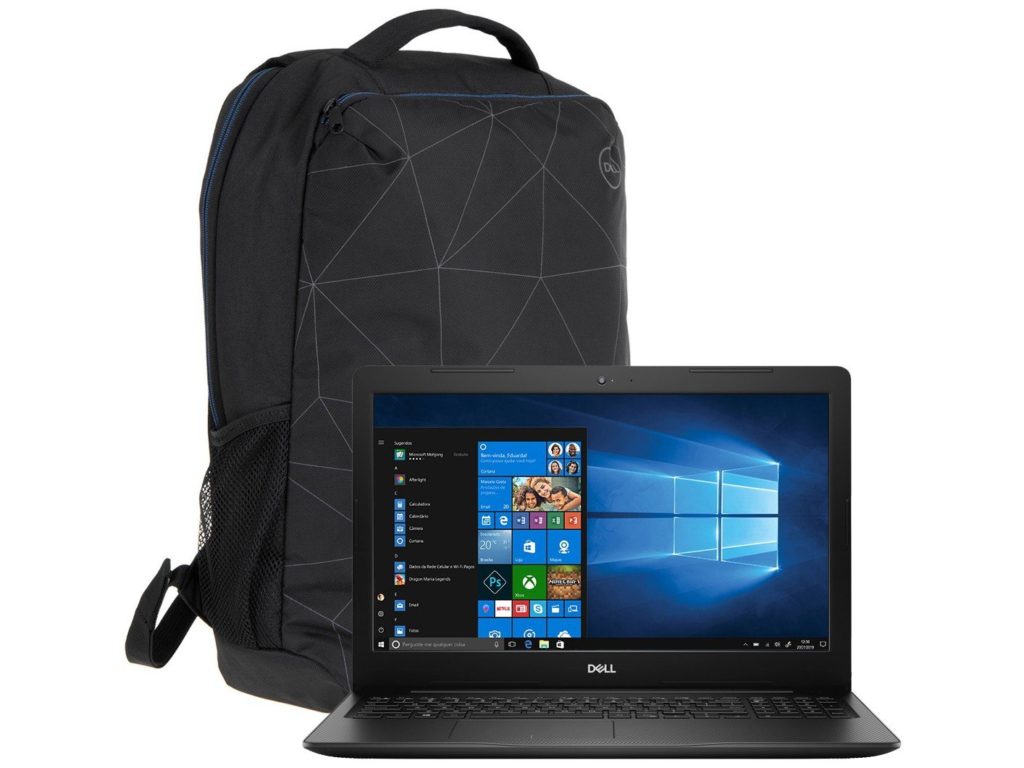 Notebook Dell Inspiron Intel Core i7 8GB 2TB 15,6” - Placa de Vídeo 2GB com Mochila Dell Essential